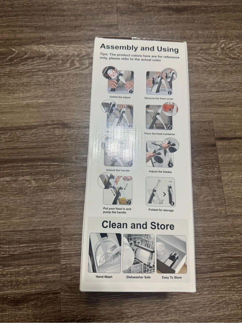 Once For All Mandoline Slicer - White & Yellow Box